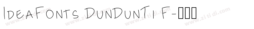 IdeaFonts DunDunTi F字体转换